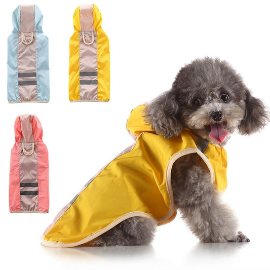 Dog reflective raincoat